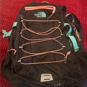 The North Face Gray and Black Backpack
